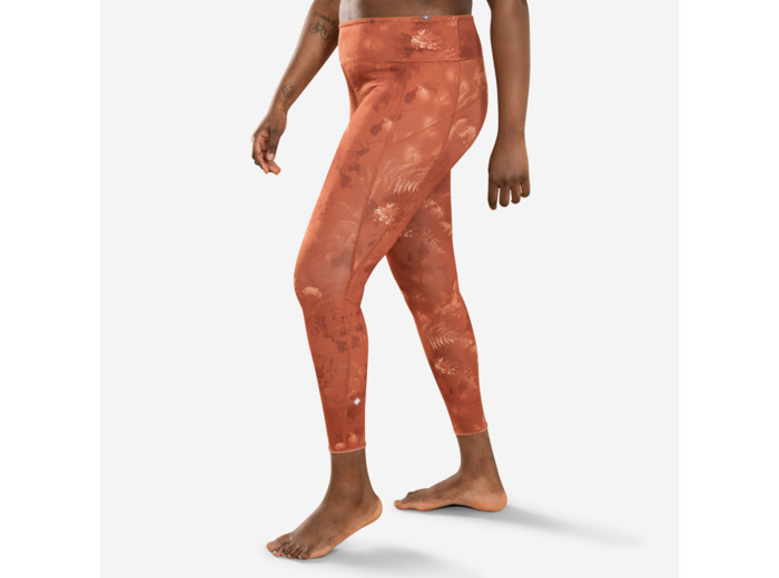 LEGGING YOGA F DYN RÉVERSIBLE UNI / PRINT MARRON ORANGE