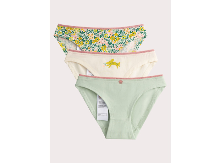 Lot de 3 culottes fantaisies pour fille