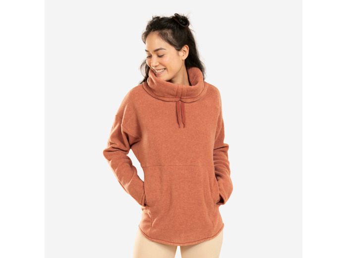 SWEAT POLAIRE / RELAXATION YOGA FEMME MARRON