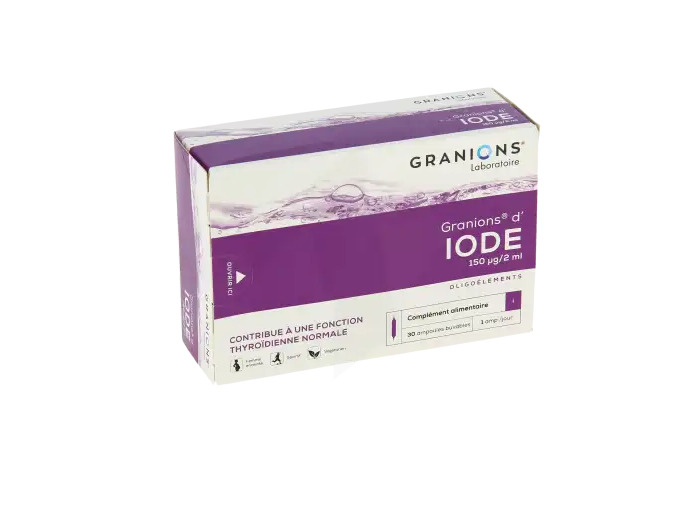 Granions D'iode Solution Buvable 30 Ampoules/2ml