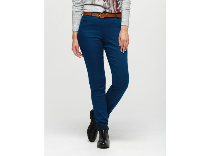 Pantalon slim bleu