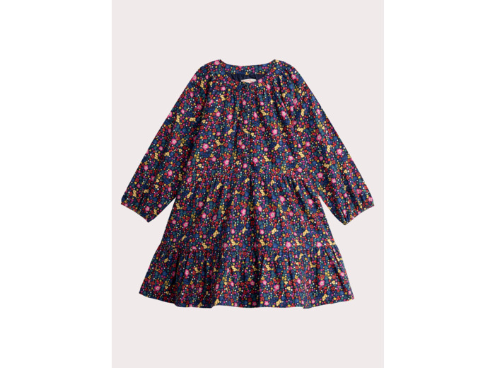 Robe marine imprimé fleuri coloré pour fille