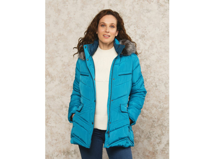 Parkas longue bleue