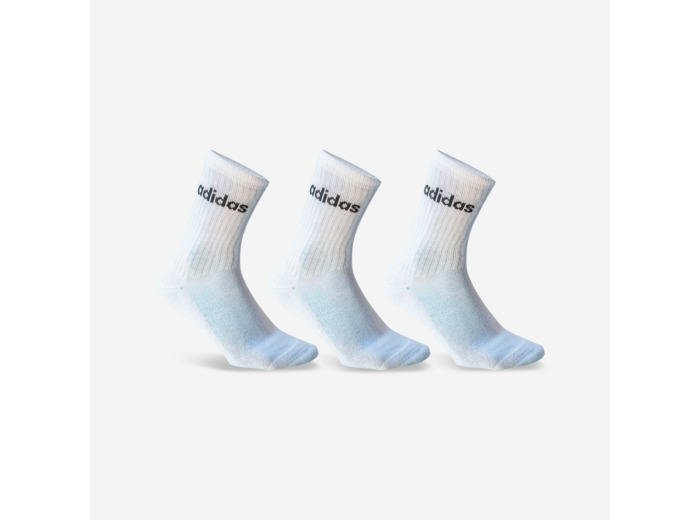 CHAUSSETTES DE SPORT HAUTES ADIDAS BLANC LOT DE 3