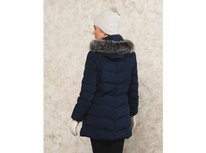 Parka bleue encre