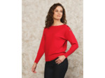 Pull maille rouge