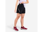 Short de trail running baggy femme noir