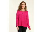 Pull tunique fuchsia