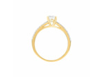 Bague CLEOR en Or 750/1000 Jaune et Oxyde Blanc