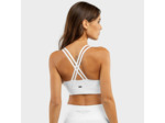 Brassière sport Fitness Femme Balance White Blanc