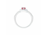 Bague CLEOR en Argent 925/1000 et Oxyde Rouge