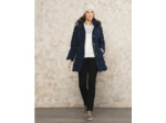 Parka bleue encre