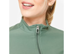 Veste zippée femme, verte