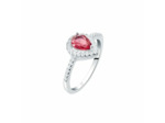 Bague CLEOR en Argent 925/1000 et Oxyde Rouge