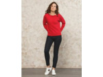 Pull maille rouge