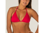 Haut de maillot de bain femme triangle coulissant mae rouge