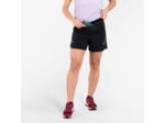 Short de trail running baggy femme noir