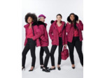 Parkas mi- longue fushia