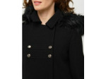 Manteau noir capuche