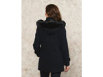 Manteau laine marine