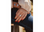 Bague CLEOR en Argent 925/1000 Blanc et Oxyde