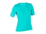 TEE SHIRT ANTI UV SURF MALOU MANCHES COURTES FEMME TURQUOISE