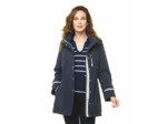 Parka longue bleu marine