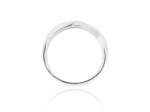 Bague CLEOR en Argent 925/1000 Blanc et Oxyde Blanc