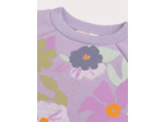 Robe sweat avec tulle animation fleur voilet pour fille