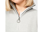 Pull golf 1/2 ZIP Femme - MW500 gris