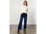 Jean long flare MARINE Femme