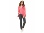 Parka courte rouge corail