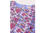 Robe patchwork imprimé fleuri bleu et rose pour fille