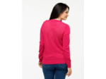 Gilet filet fuchsia