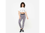 T-shirt crop top loose femme, blanc