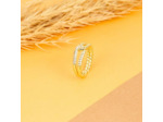 Bague SOLIS en Argent 925/1000 Jaune et Oxyde Blanc