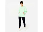 Sweat à Capuche Fitness Oversize Femme 520 - Vert Clair