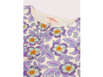 Robe en velours côtelé imprimé violet fleuri pour fille