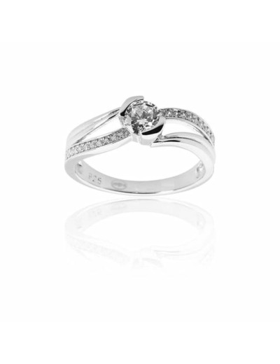 Bague CLEOR en Argent 925/1000 et Oxyde