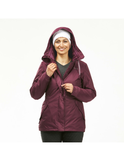 Veste hiver imperméable de randonnée - SH500 -10°C - femme