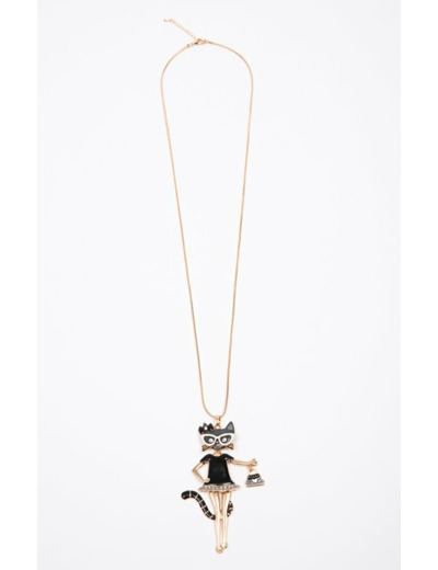 Sautoir Pendentif Chat