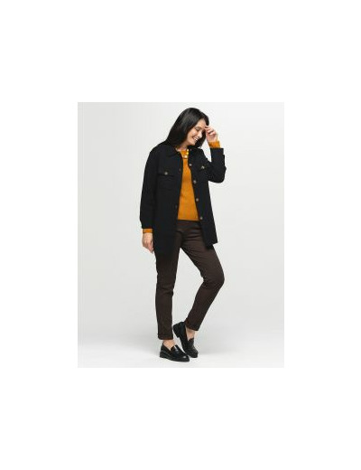 Jegging 7/8e noir et ocre