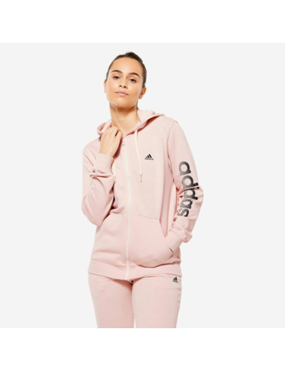 SWEAT-SHIRT A CAPUCHE DE FITNESS SOFT TRAINING ADIDAS FEMME ROSE