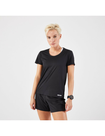 T-shirt de Running respirant Femme - KIPRUN Run 100 noir