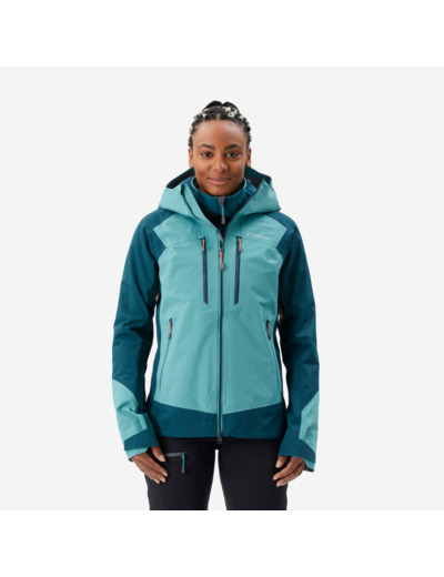 Veste imperméable d'ALPINISME Femme - ALPINISM EVO Bleu