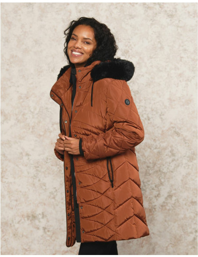 Parkas longue ocre