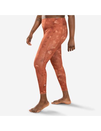 LEGGING YOGA F DYN RÉVERSIBLE UNI / PRINT MARRON ORANGE