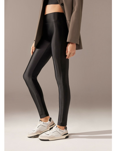 Legging ultra brillant satiné