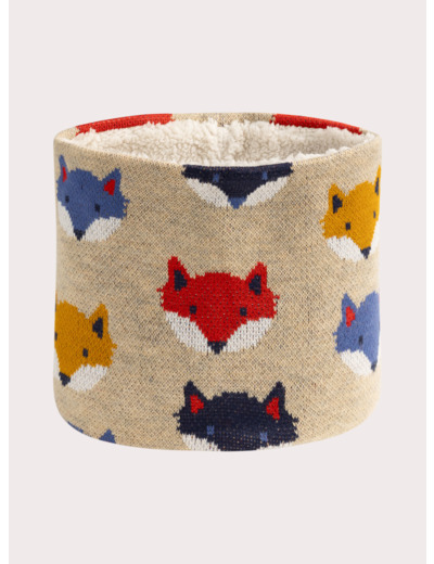 Snood à motif renard pour garçon