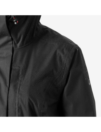 Veste de randonnée imperméable femme, NH500 noir